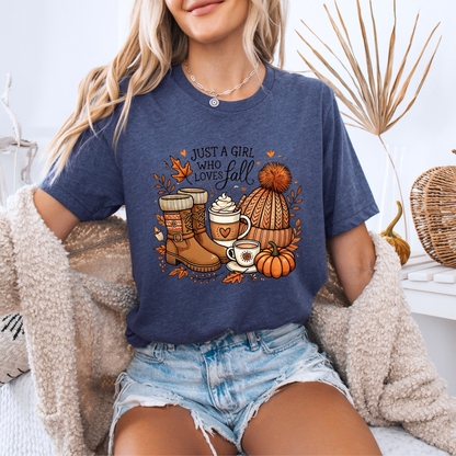 Just a Girl Who Loves Fall - 100% Organic cotton T-shirt
