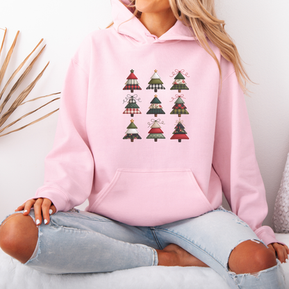 🧵 Stitched Christmas Trees 🎄  Luxuriously Thick Hoodie