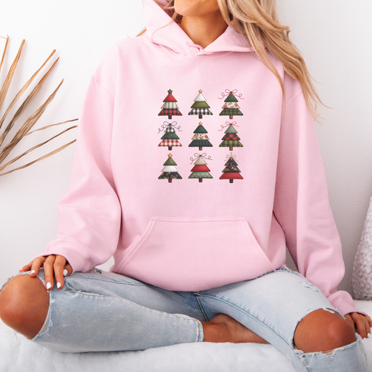 🧵 Stitched Christmas Trees 🎄  Luxuriously Thick Hoodie