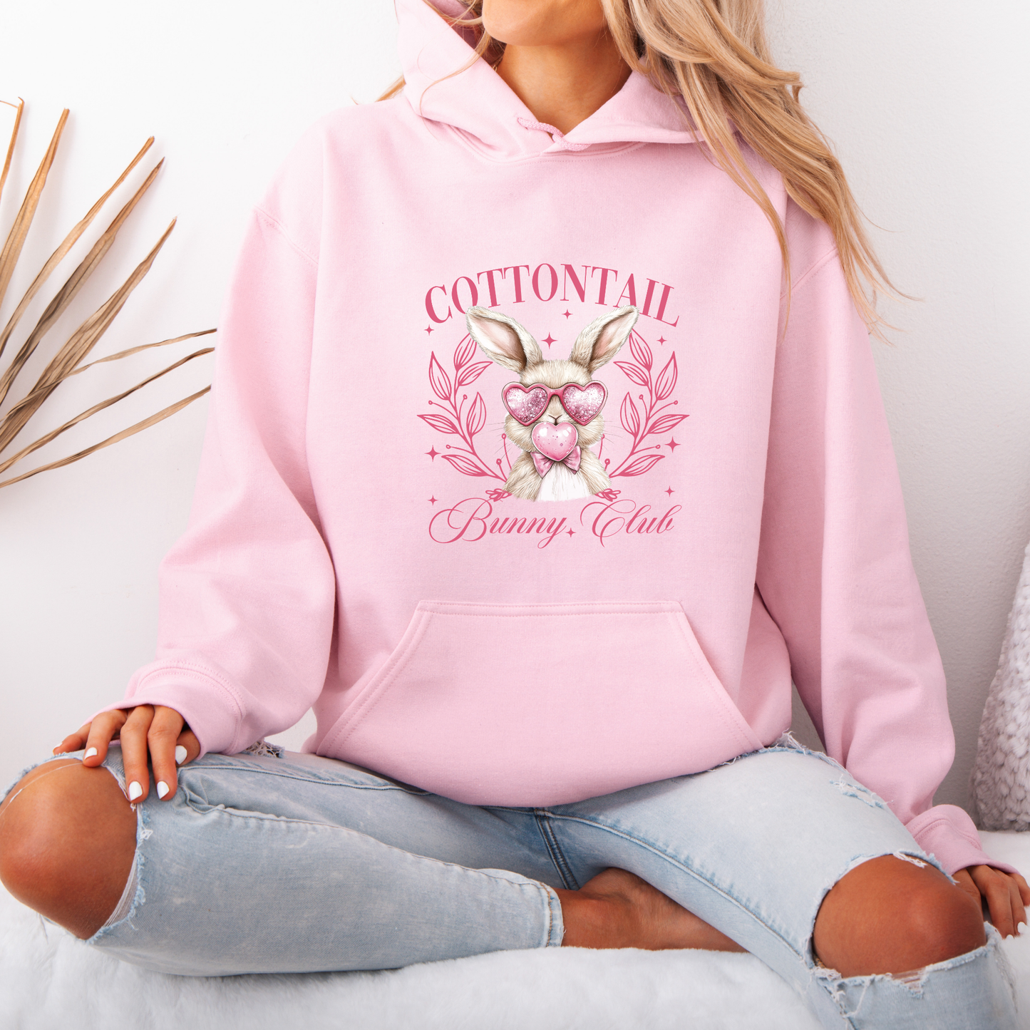 Cottontail Bunny Club Hoodie 🐰💖🌷✨