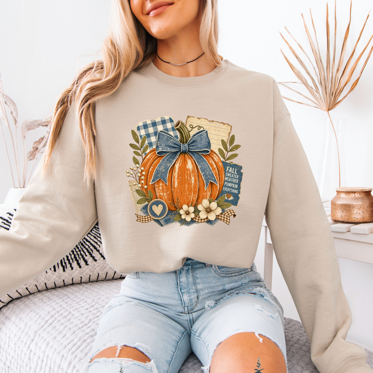 Fall Sweater Weather Pumpkin Sweatshirt 🎃🍂
