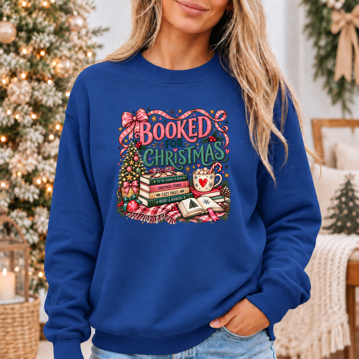 Booked for a Cosy Christmas 🎀📚🎄  Cosy Christmas Sweatshirt