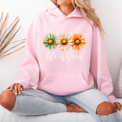 Life Is Good Daisy ✨Luxuriously Thick Hoodie✨ 🌼