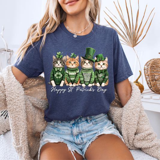 Lucky Cats St. Patrick’s Day T-Shirt 🍀🐾