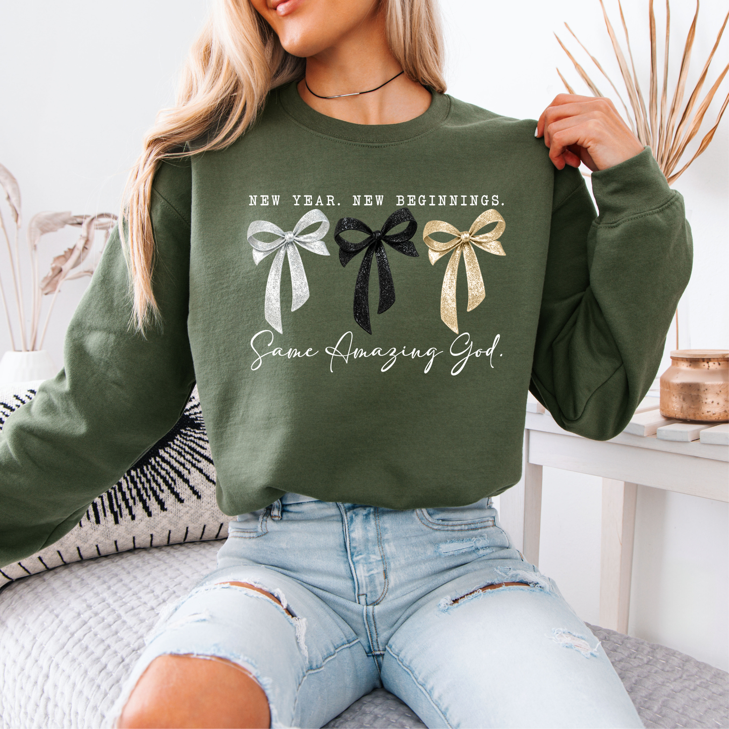 ✨ New Year New Beginnings🎀🙏 Organic Cotton Sweatshirt