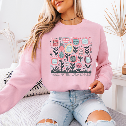 Words Matter Cotton Sweatshirt