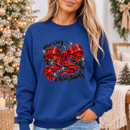 A Tartan Christmas Wish 🎀✨  Cosy Christmas Sweatshirt