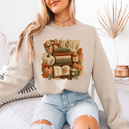 🍂📚 Autumn Stories & Cozy Chapters Sweatshirt 🎃☕