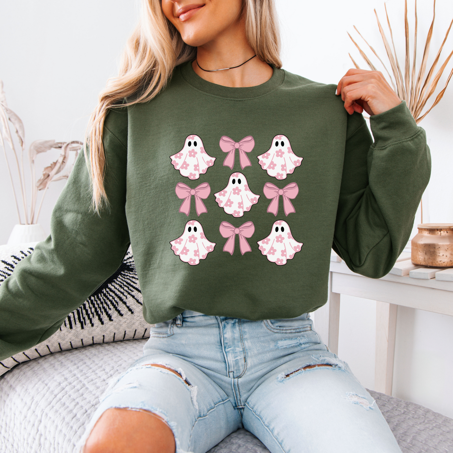 Ghost Bow Organic Cotton Crewneck Sweatshirt