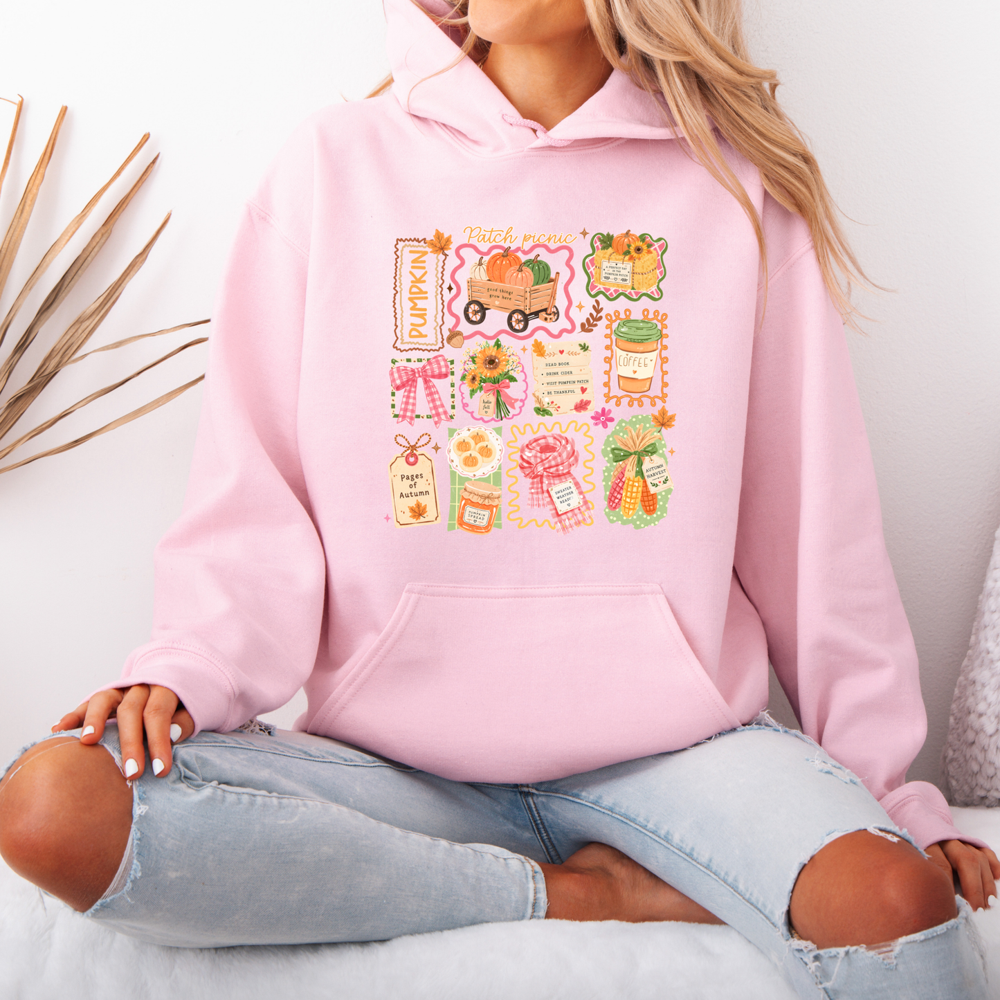 Pumpkin Patch Picnic Autumn Hoodie 🎃🍂