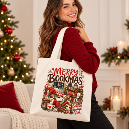 Merry Bookmax & Cosy Chapters 🎄📚 Christmas Tote Bag