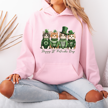 Lucky Kitties St. Patrick’s Day Hoodie 🍀🐱