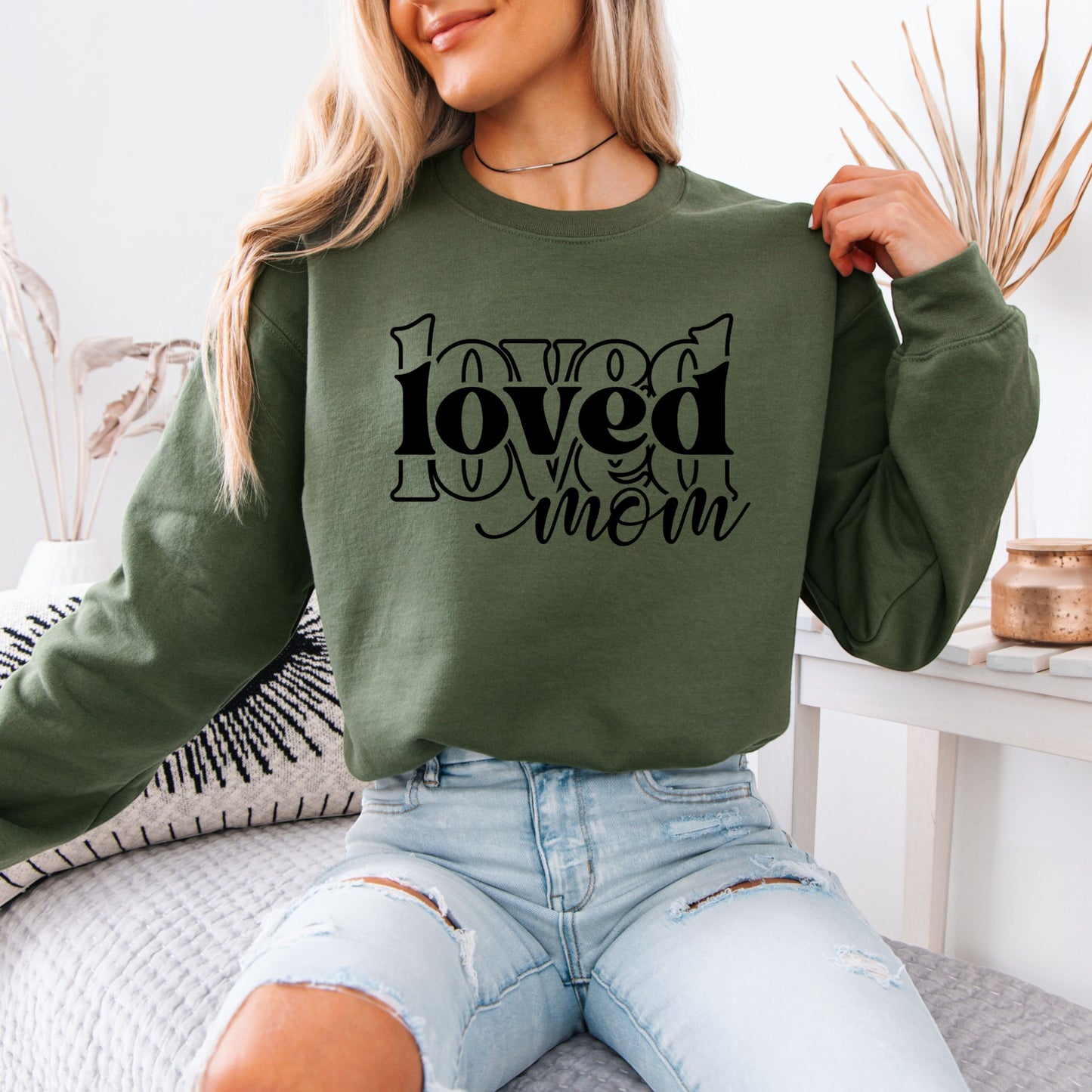 Loved Mum Cotton Sweatshirt