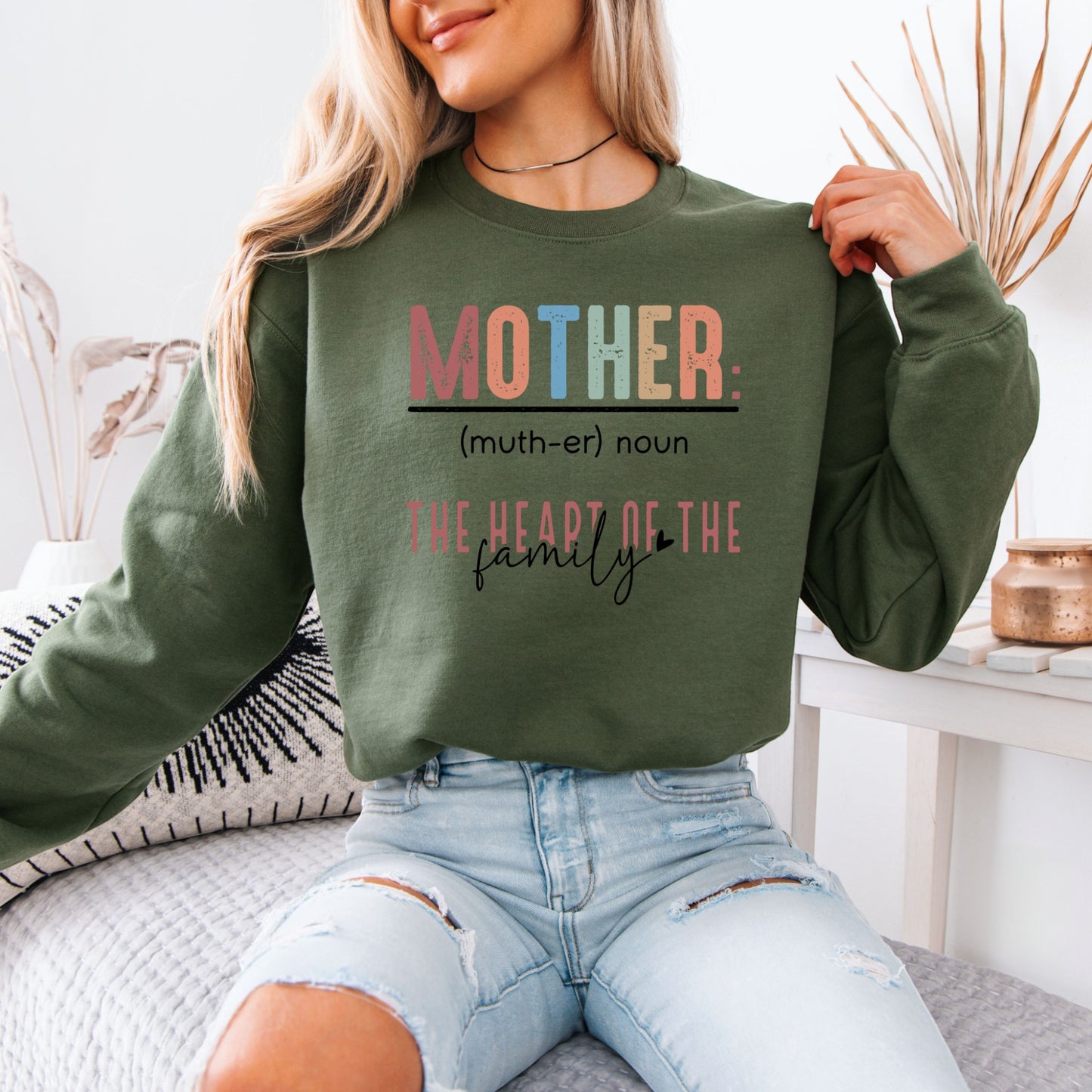 The Heart of the Family Cotton Sweatshirt