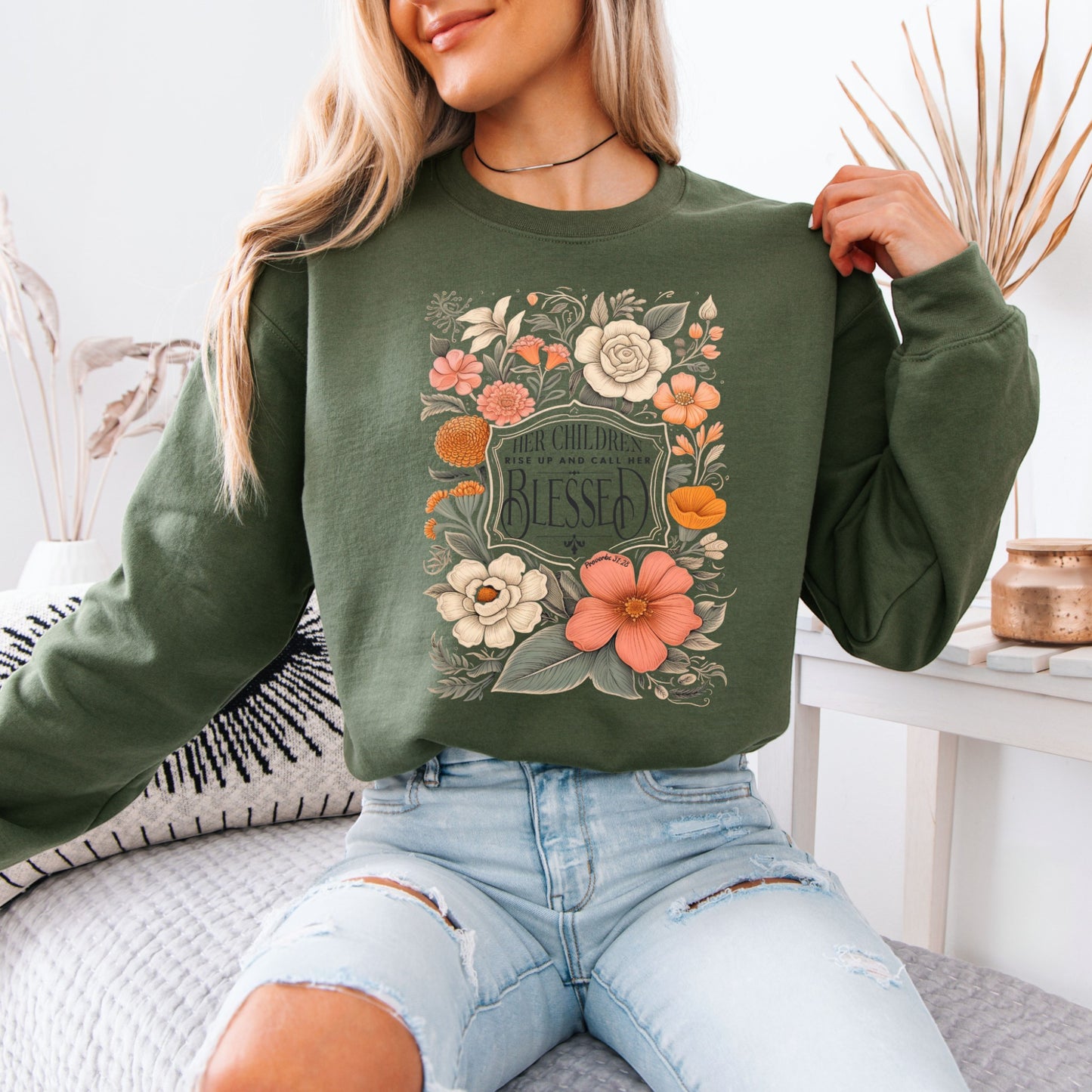 Blessed Cotton Sweatshirt