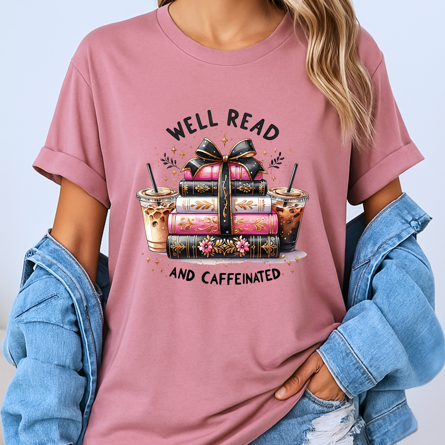 📚☕Well Read & Caffeinated t-shirt ✨