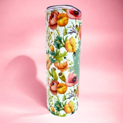 🌸 Mother’s Love Floral Tumbler – 20oz 🌿