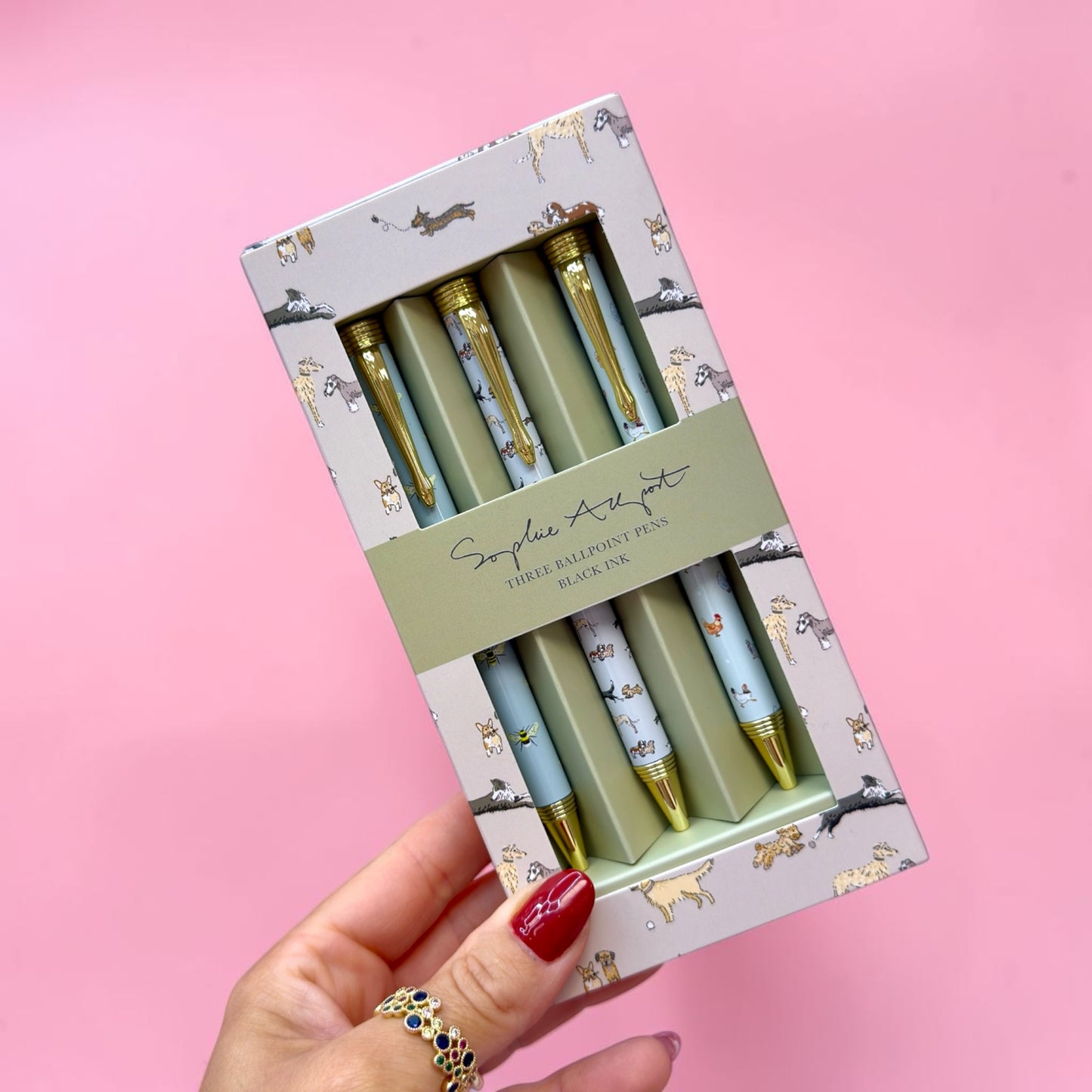 🐾 Dog Lover’s Luxury Pen Set | Set of 3 ✨🖊️