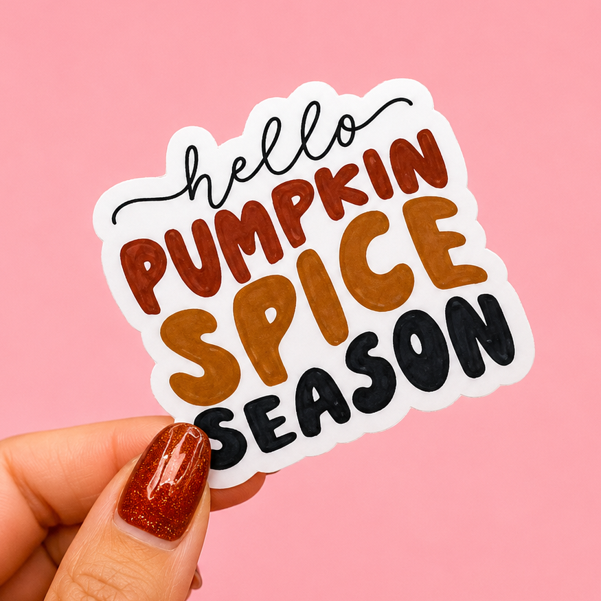 🎃 Hello Pumpkin Spice Season Sticker✨
