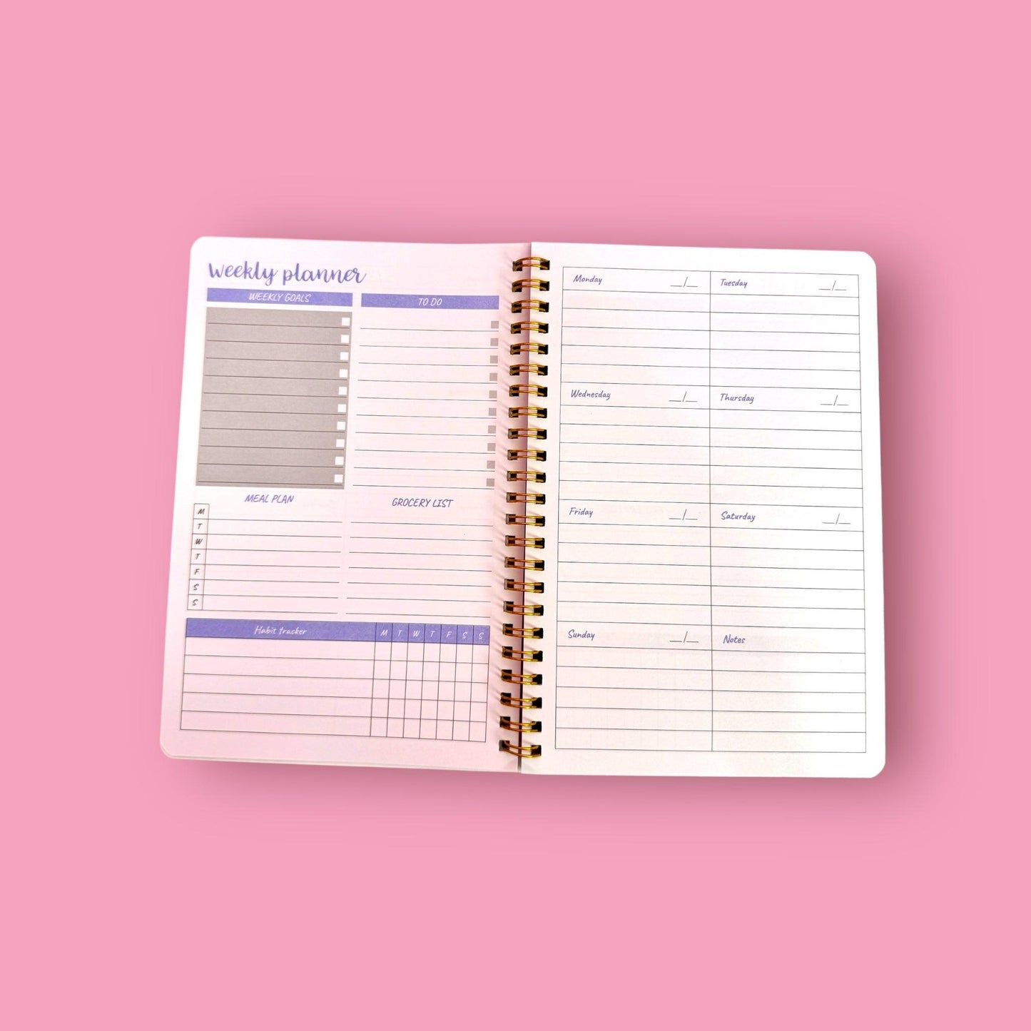 Weekly Undated Planner