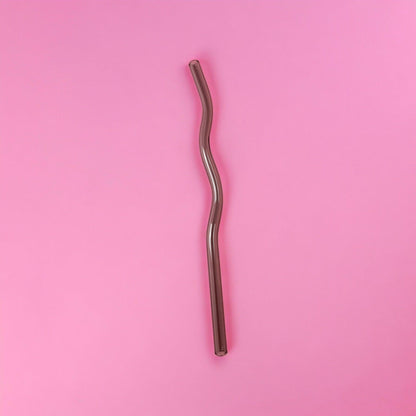 Glass Wavy Straws