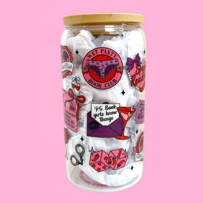 🌶️ Spicy Reader Book Club 16oz Glass Cup 💕📚