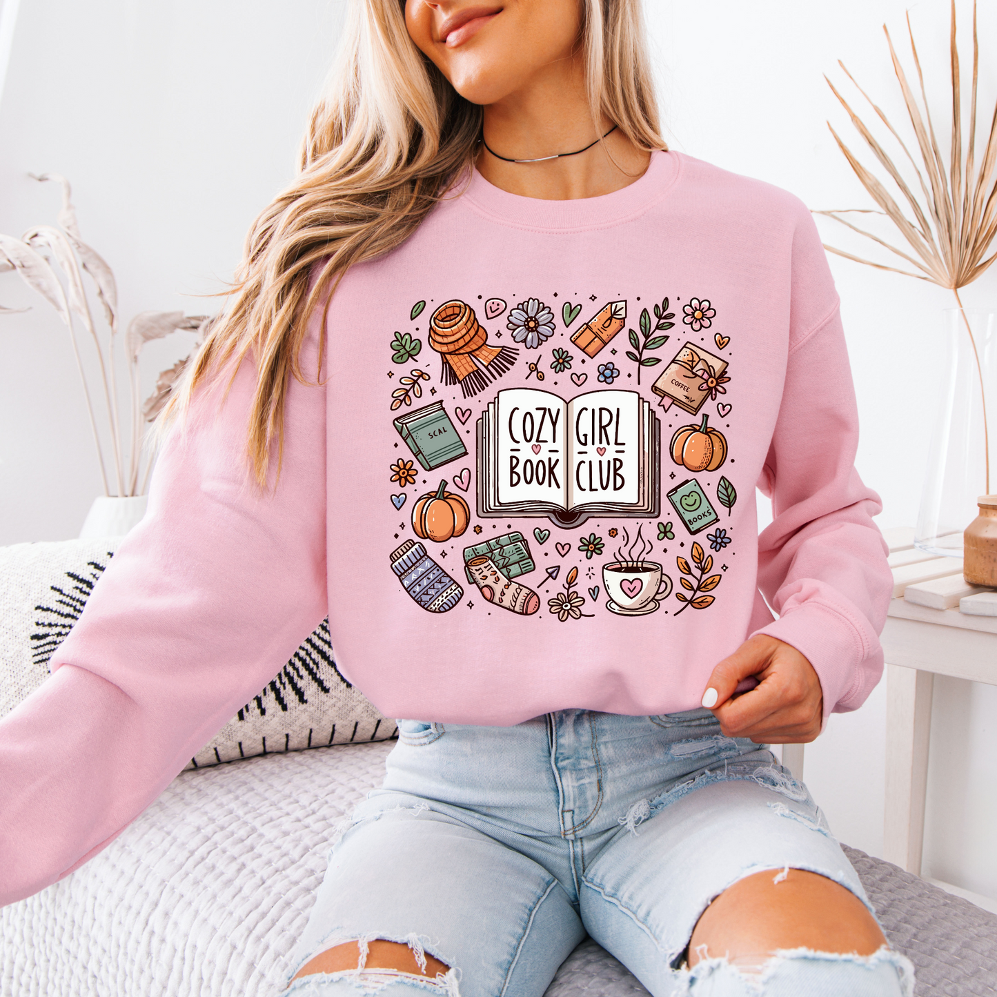 Cozy Book Girl Club Sweatshirt 📚✨