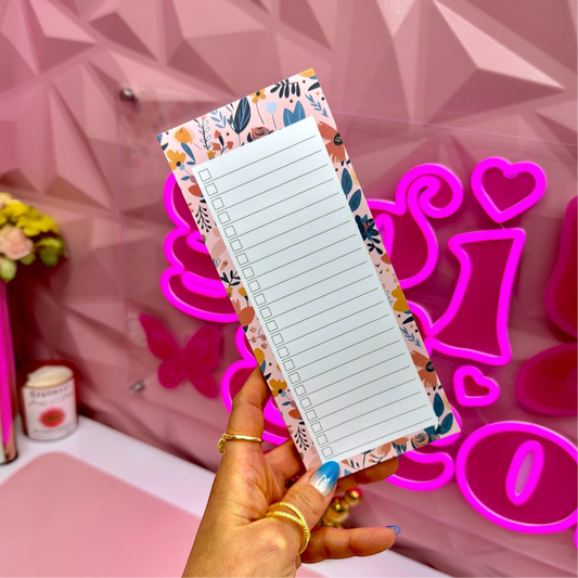 Floral Magnetic Shopping List Pad – Pretty & Practical!
Fridge Must-Have 🛒🌸✅