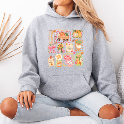 Pumpkin Patch Picnic Autumn Hoodie 🎃🍂