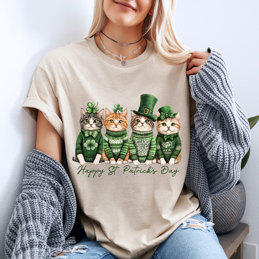 Lucky Cats St. Patrick’s Day T-Shirt 🍀🐾