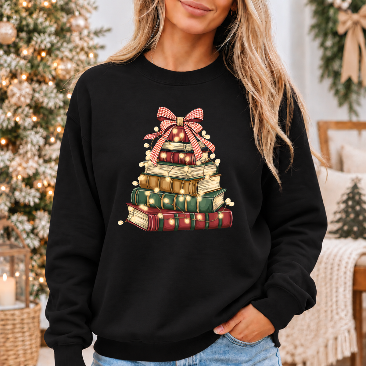 A Very Bookish Christmas 🎄📚 Cosy Christmas Sweatshirt