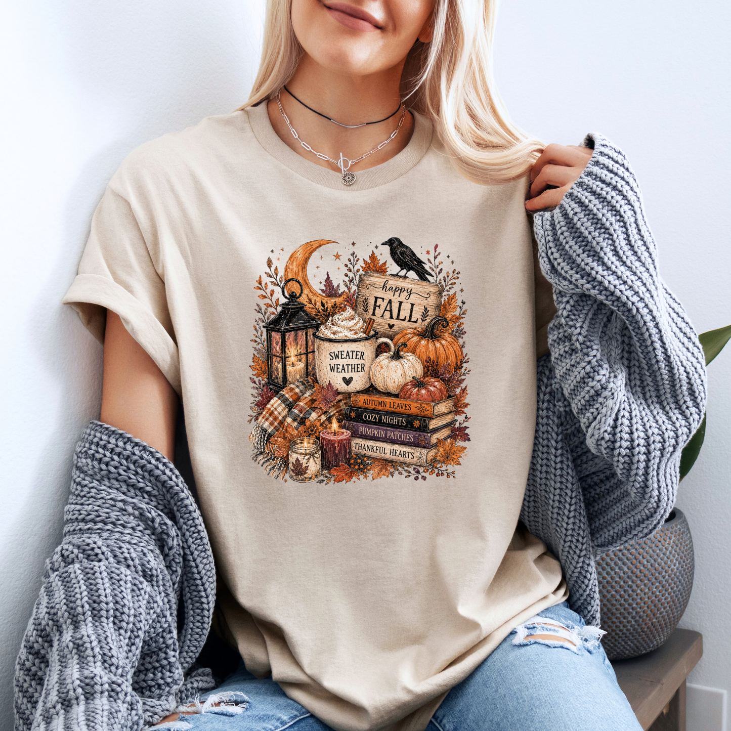 🍂🎃 Happy Fall Sweater Weather T-Shirt 🎃🍂