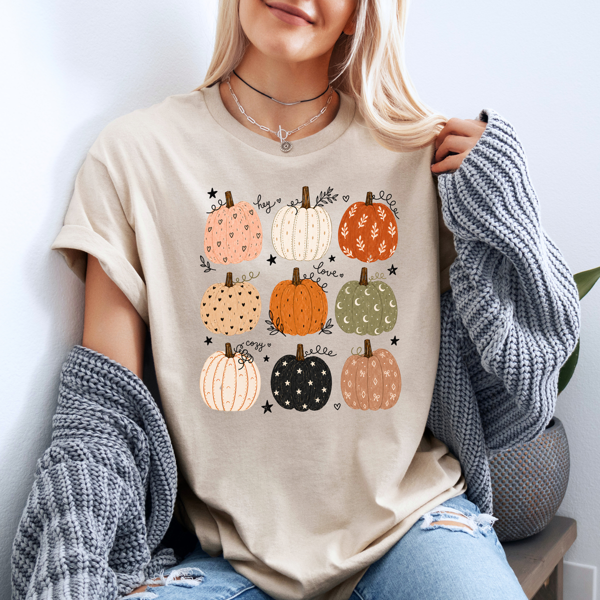 🎃🍂 Pumpkin Patch Cuties Cotton T-Shirt 🧡✨