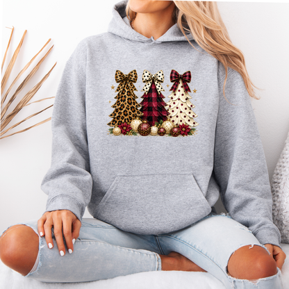 Christmas Trees & Pretty Bows 🎄🎀✨  Premium Christmas Hoodie