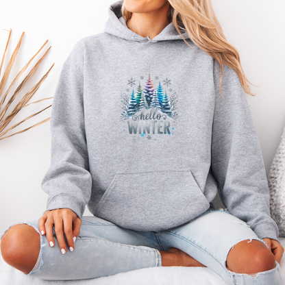 🌲 Frosted Forest Glow ❄️  Luxuriously Thick Hoodie