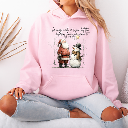 🎅☃️ Santa and Snowman ☃️🎅 Luxuriously Thick Hoodie