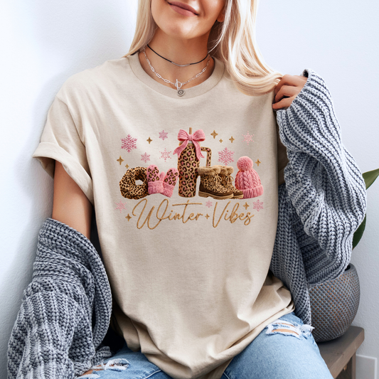 ❄️✨ Winter Vibes ✨❄️ 100% Organic Cotton T-Shirt