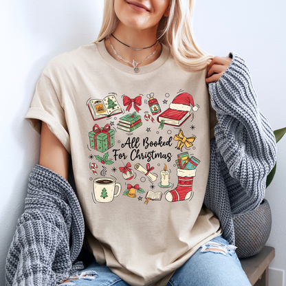 📚✨ Bookish Christmas ✨📚 100% Organic Cotton T-Shirt 📚✨