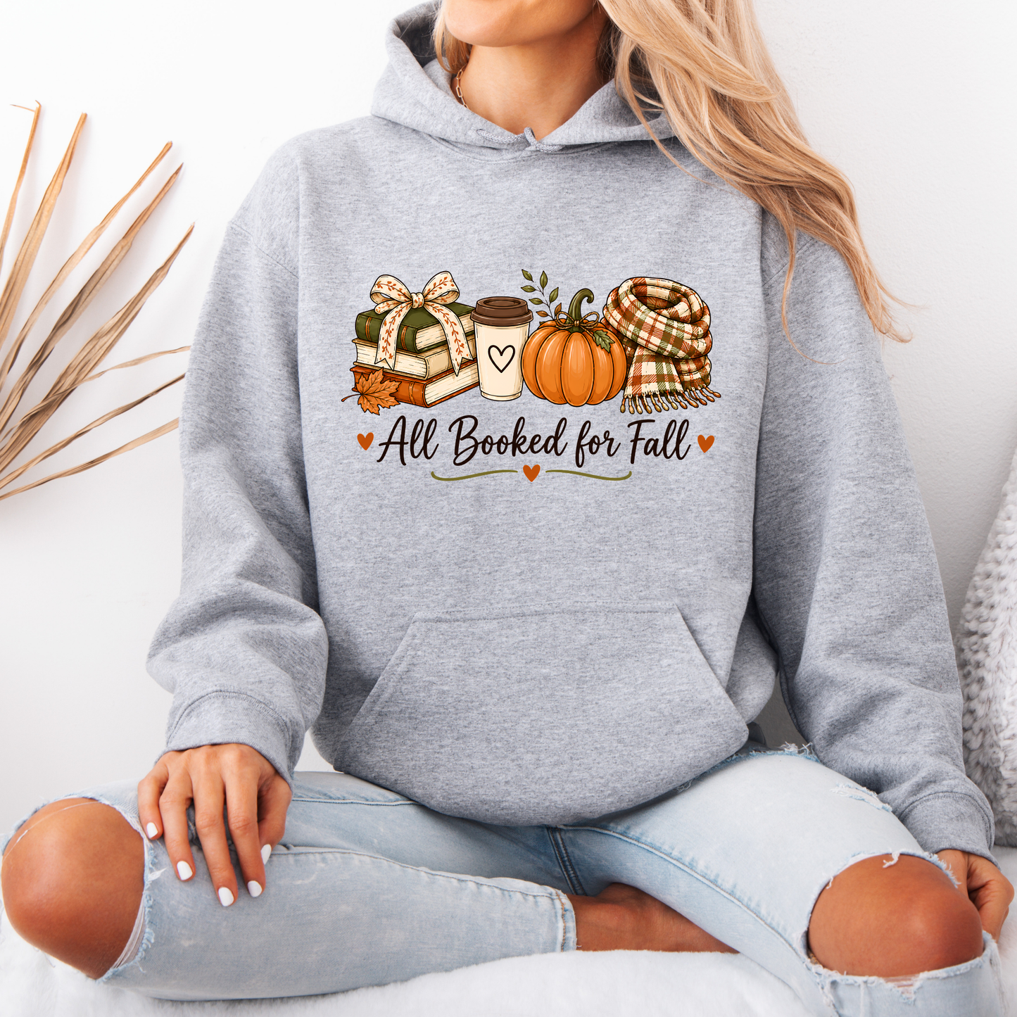 🍂 All Booked for Fall Hoodie 🦊🍂