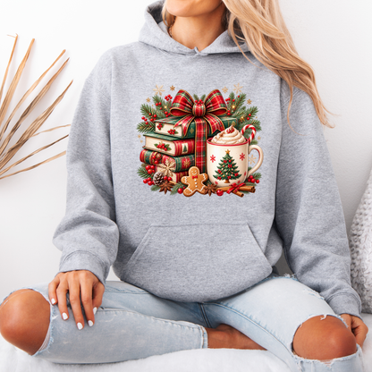 Festive Christmas Book Nook ✨🎅  Premium Christmas Hoodie