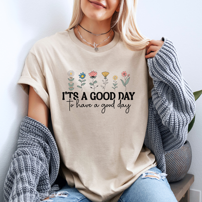 Good Day Wildflowers 🌼 t-shirt 100% Organic Cotton