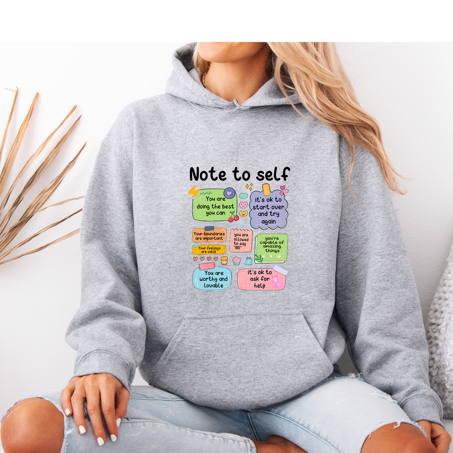 ✨ Note to Self Affirmation Hoodie