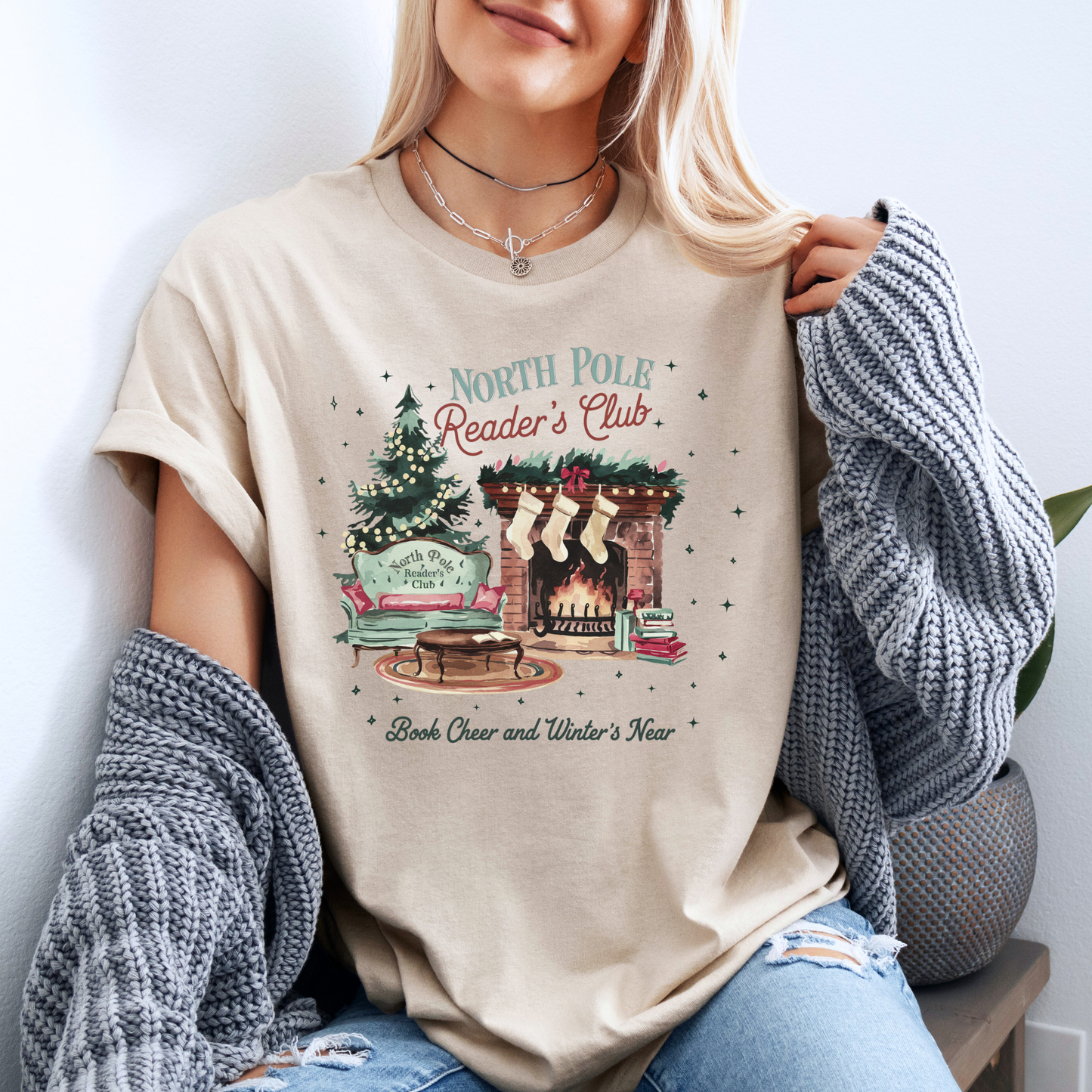 📚❄️ North Pole Reader’s Club ❄️📚  100% Organic Cotton T-Shirt