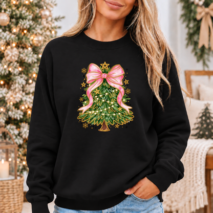 Pretty in Pink Christmas Magic 🎀🎄✨ Cosy Christmas Sweatshirt