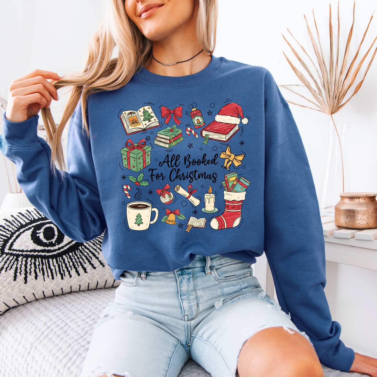 📚✨ Bookish Christmas ✨📚 Organic Cotton Sweatshirt 📚✨