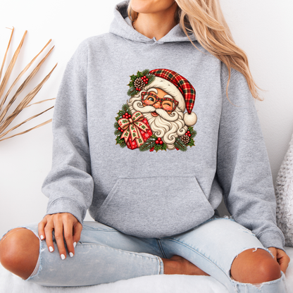Santa's Merry Little Wink 🎅🎄  Premium Christmas Hoodie