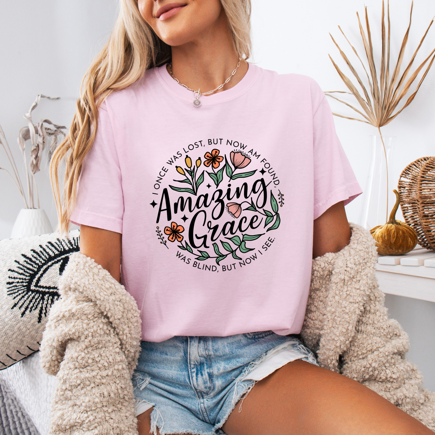Amazing Grace T-shirt 100% Organic Cotton