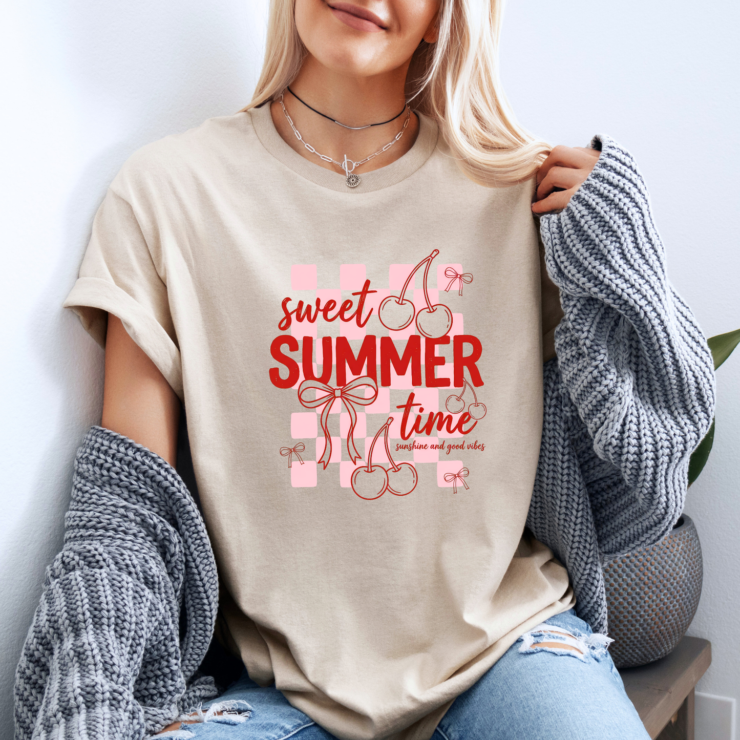 🍒🎀 Sweet Summer Cherry T-Shirt ☀️✨