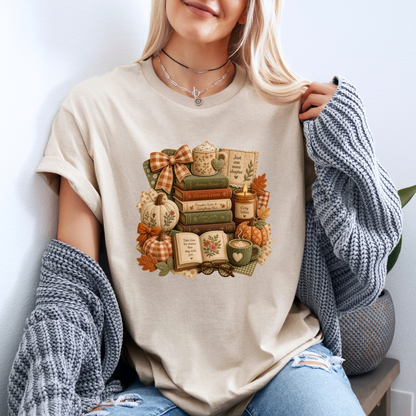 🍂📚 Autumn Stories & Cozy Chapters T-Shirt 🎃☕