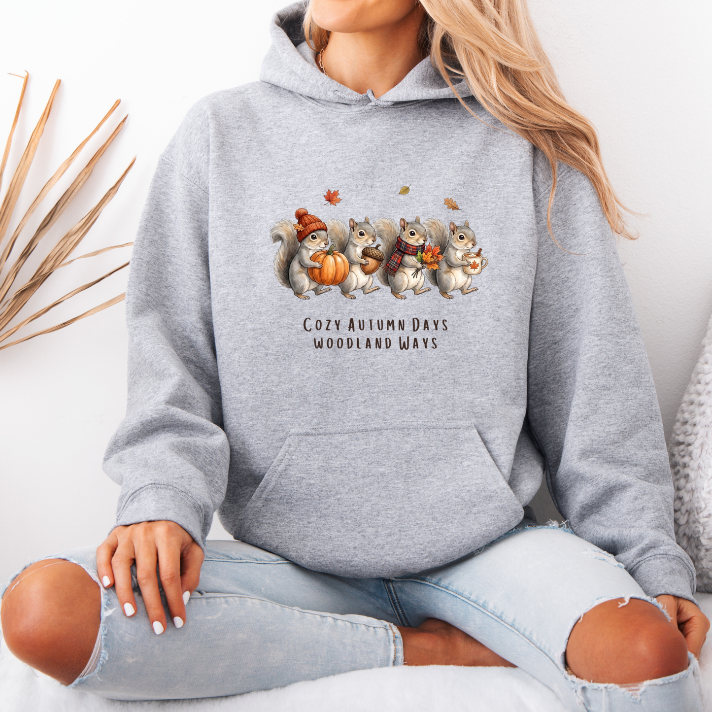 🐿️ Cozy Autumn Days Woodland Ways Hoodie 🍂🎃